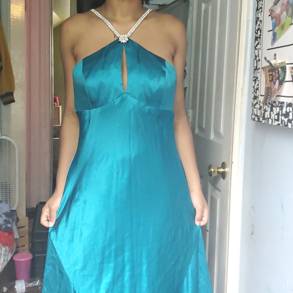 Long Silk Prom Dress